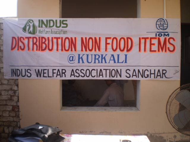 Flood relief distribution activities