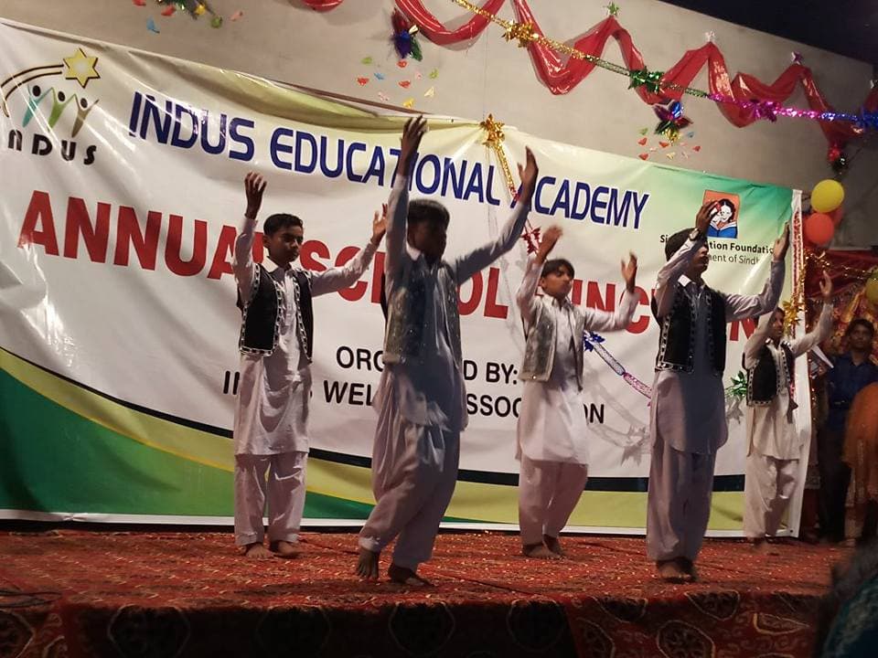 Students performing at Indus Educational Academy Annual Function – dance