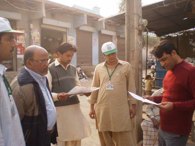 Community survey and document review in market area