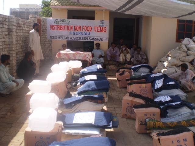 NFI distribution items ready for handover at Kurkali