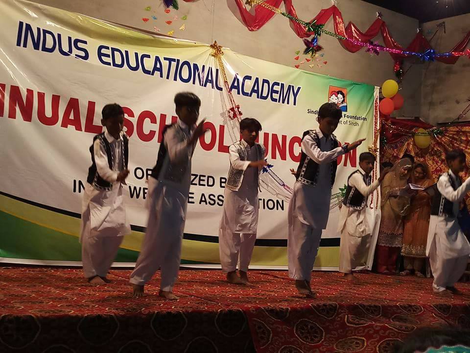 Students performing traditional dance at Annual School Function